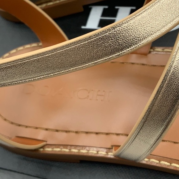 Coach Metallic Sandals - Picture 9 of 11